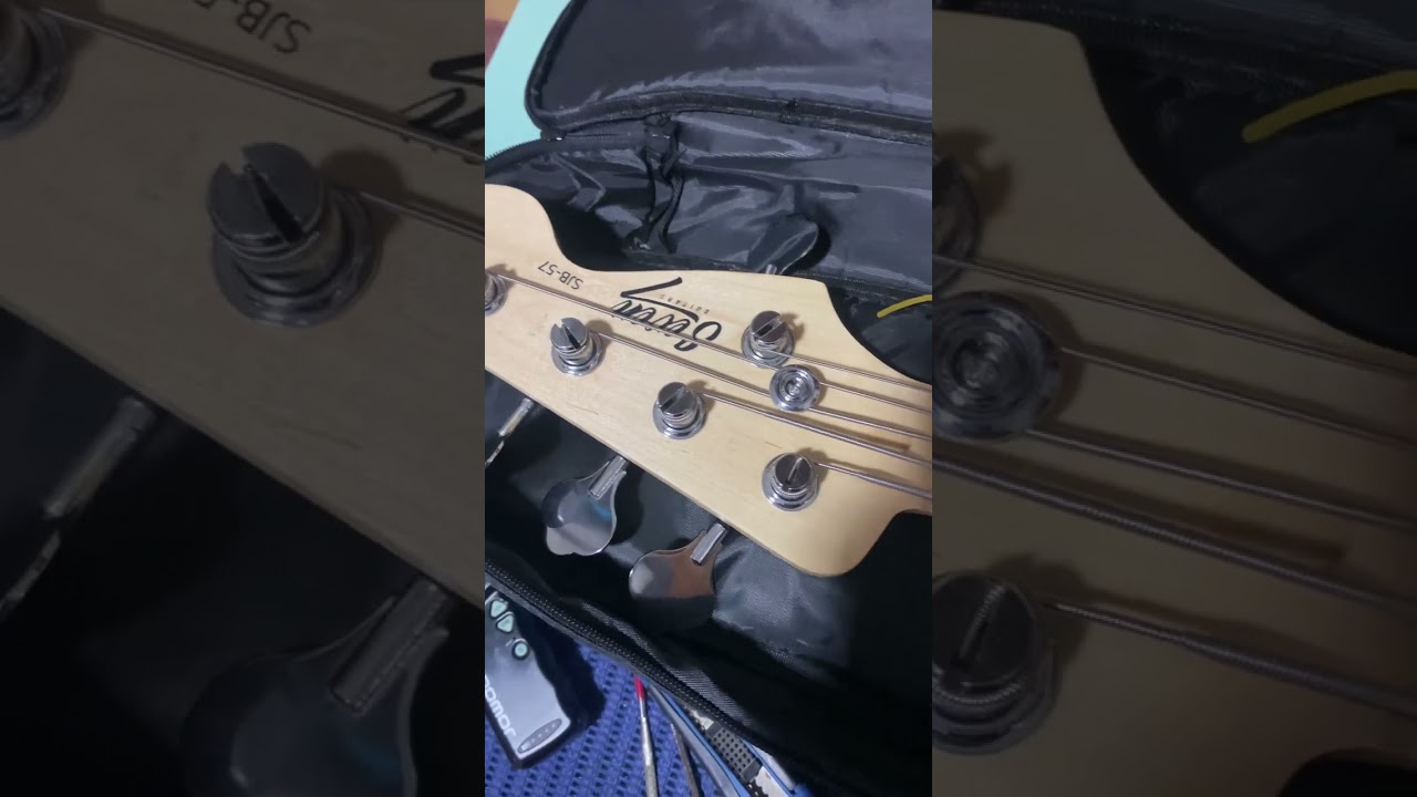 Instalando sire v7 mais caps cabrera no contra baixo seven sjb-57