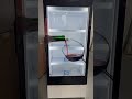 Have you seen the transparent display screen installed on the refrigerator door? #factory