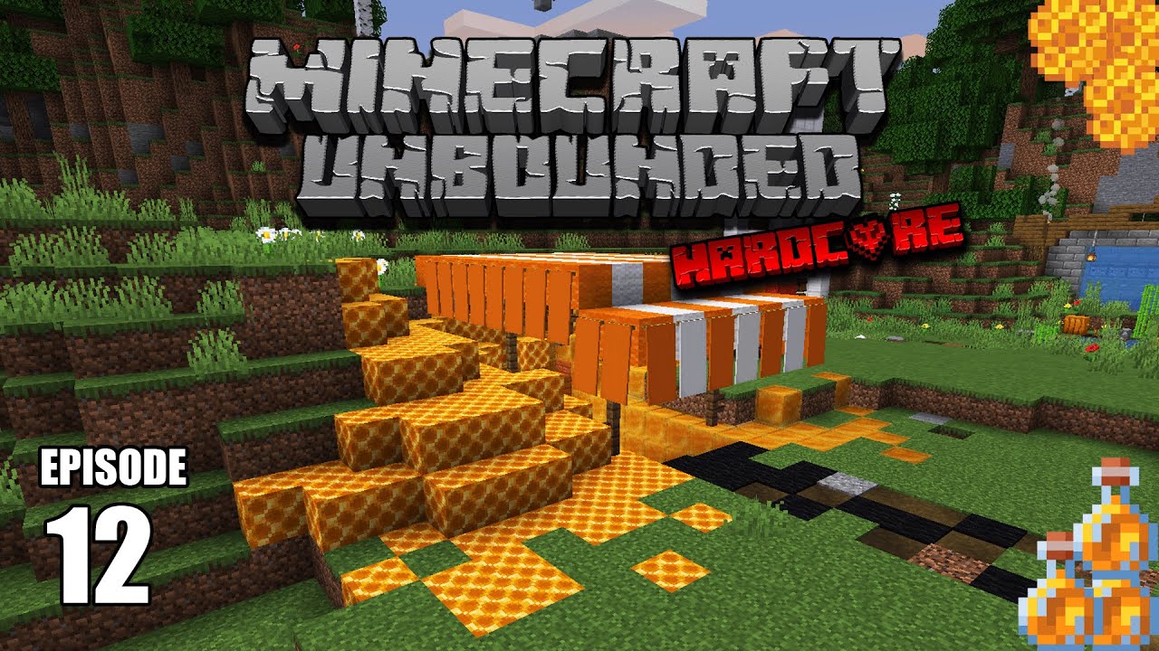Honey Comb and Honey Bottle Farm: Minecraft Unbounded Hardcore [Minecraft 1.14 Ep. 12] - YouTube
