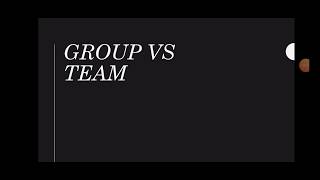 Difference between Group and team in Urdu /Hindi | Team Leadership