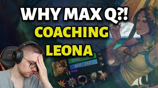 Coaching a SILVER Leona - Tips & Tricks How to Win the Lane