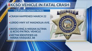 KCSO vehicle involved in fatal crash
