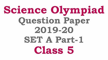 NSO Science Olympiad Class 5 Set A Solved Questions Part 1