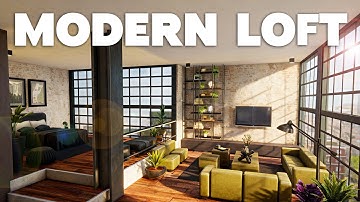 Modern Loft Apartment | San Myshuno | No CC | The Sims 4 Speed Build | ASMR