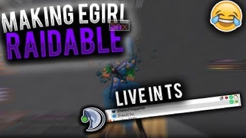 EGIRL THINKS WE ARE TRUCED UP!? *RAGE* (LIVE IN TS) -Minecraft HCF