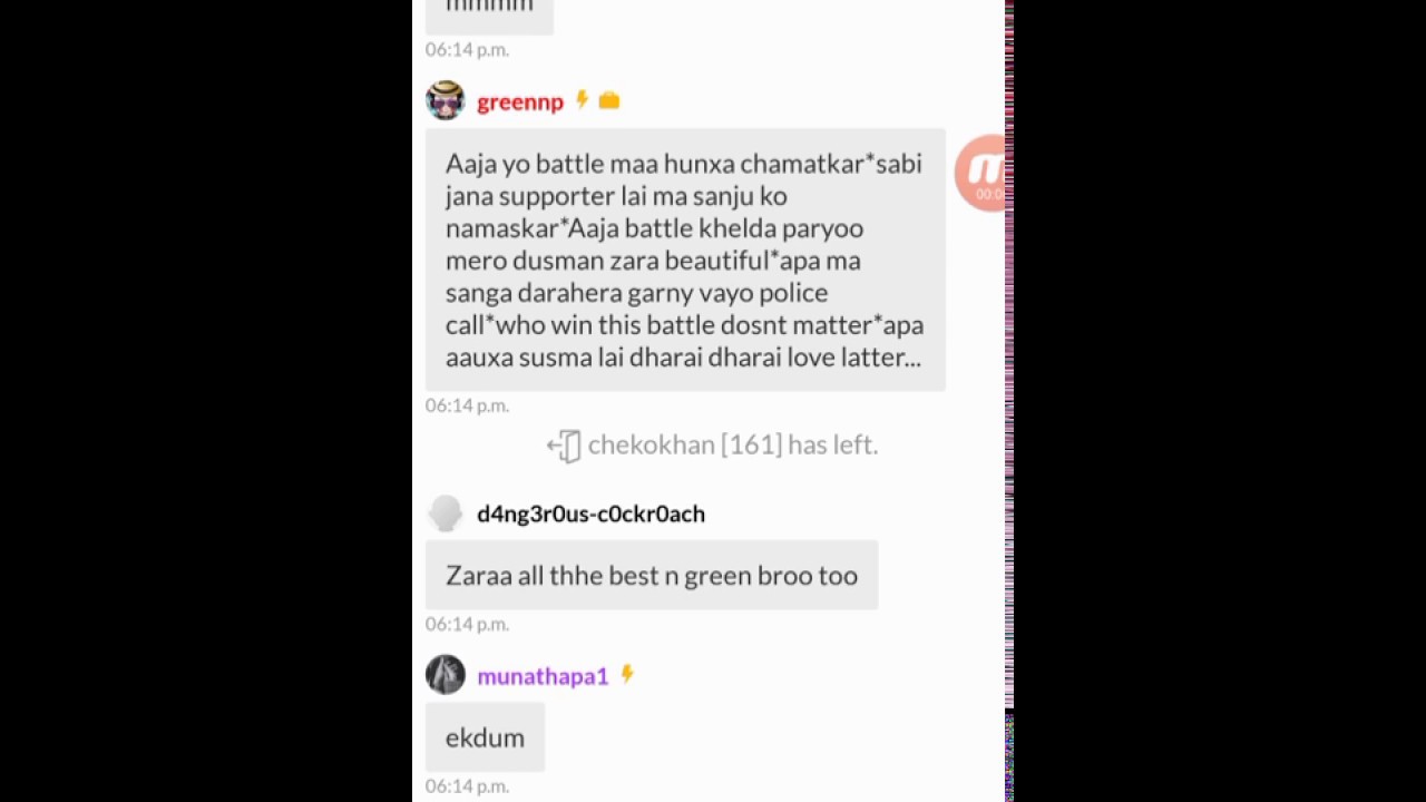 Migme rap  battle  in nepal_beauty