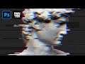 How to make glitch effect in photoshop  vhs analog glitch