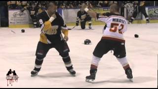 Steve Bosse Vs Jon Mirasty Chiefs Vs Mission LNAH hockey fight