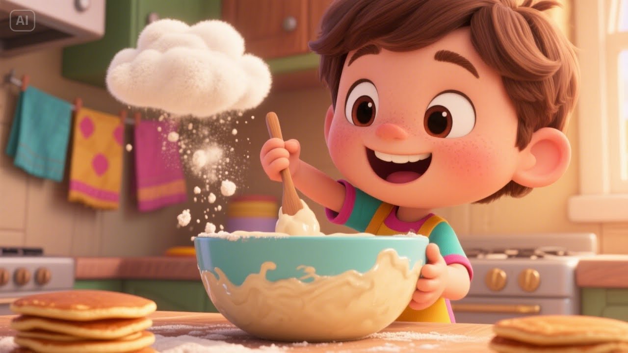 Helping Mom in the Kitchen | Fun Kids Song | Family and Daily Life Nursery Rhyme