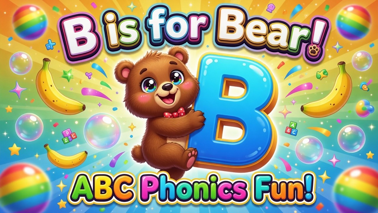 Wheels on the Bus 🚌 | Learn the Letter B | Baby Songs for Kids | ABC ...