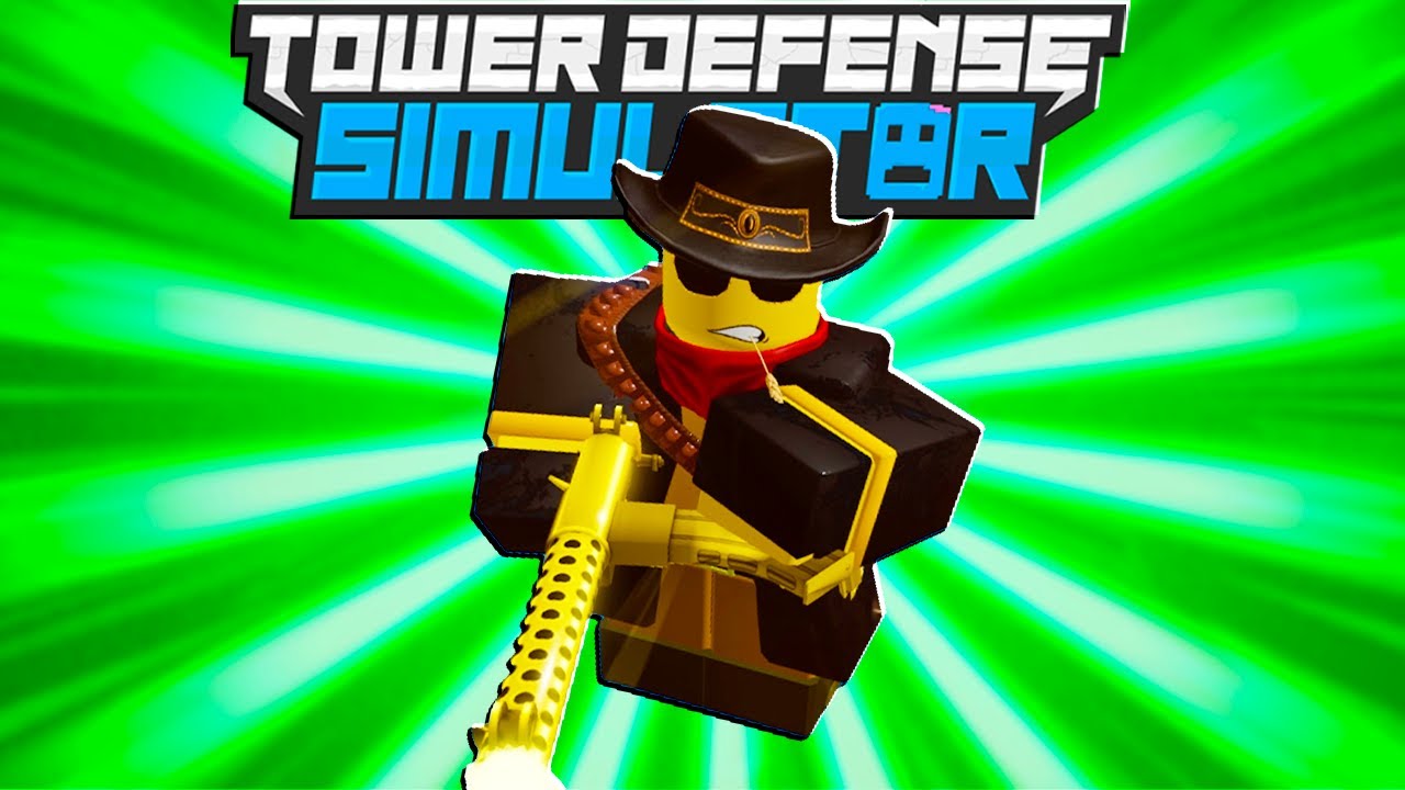 How Op Is The Gold Cowboy In Tower Defense Simulator Solo Mode Roblox Youtube - cowboy face roblox