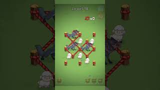 Wolf 🐺 and sheep  🐑 puzzle rope mode lvl 18 #gamingwithrabia #shorts #wolfandsheeppuzzle