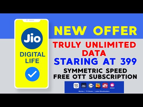 Reliance Jio 4 New Affordable Plan Unlimited Data only in ₹399