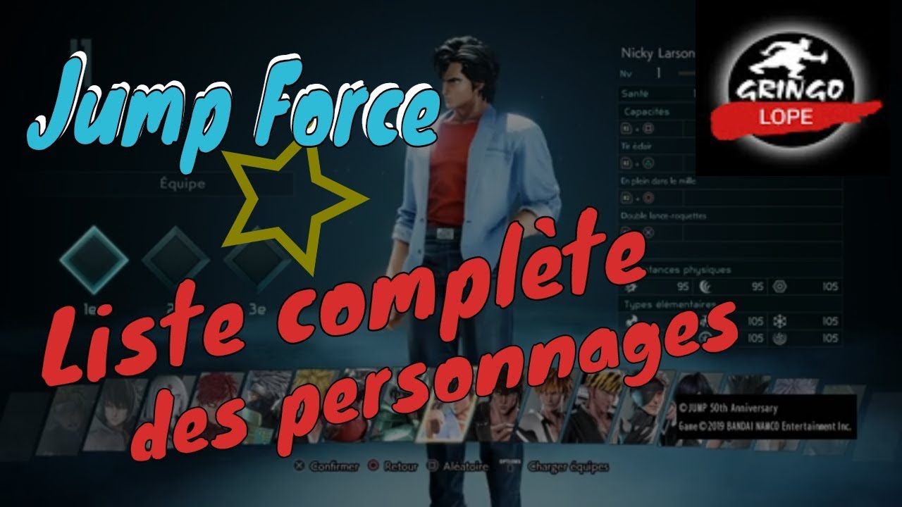Tous Les Perso De Jump Force