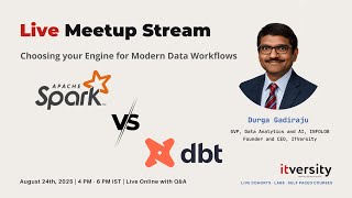 Celebrity ⭐️ **LIVE MEETUP STREAM — Spark ⚡ vs dbt: Choosing Your Engine for Modern Data Workflows** Profile