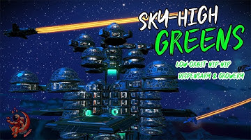 800+ Plant Low Orbit Nip Nip Farm & Dispensary in the Sky  No Mans Sky Base Showcases