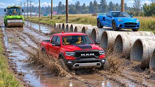 Cars vs INCOMPLETE Mud Challenge #5 in BeamNG Drive! screenshot 2