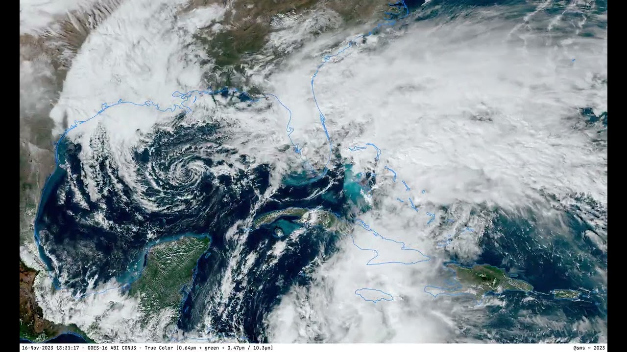 Low pressure system in the Gulf of Mexico & near Florida - (November 14 - 19, 2023)
