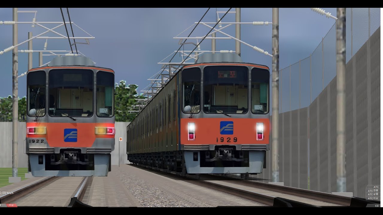 OpenBve(시뮬레이션) 부산지하철 1호선 신평-노포 주행영상