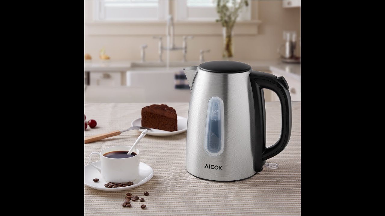Review Aicok Electric Kettle 1.7L Fast 1500Watts Water Kettle YouTube