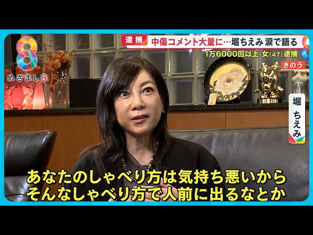 堀ちえみ涙の“告白”ブログに中傷コメント1万6000回以上送った女逮捕