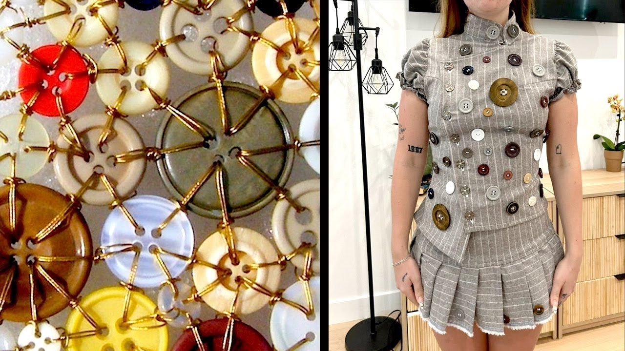 25 Smart Ways to Use Buttons in Sewing, Clothing & Home Decor - YouTube