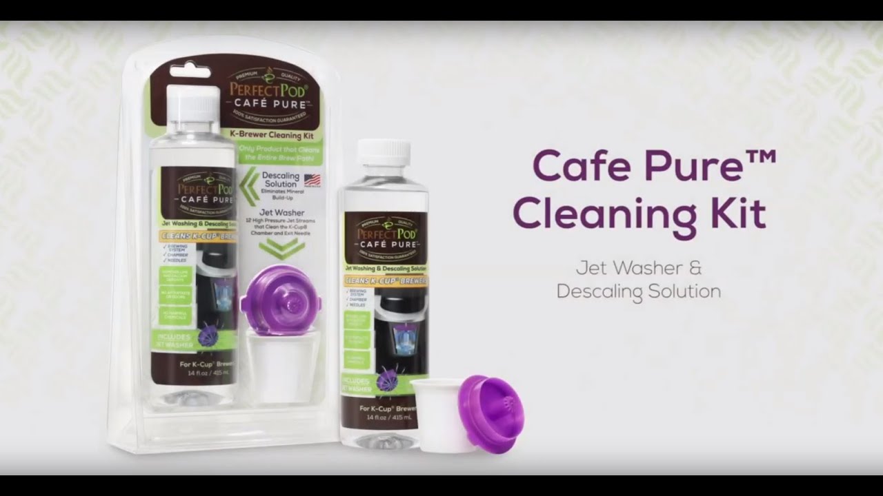 CafePure Cleaning Kit Jet Washer Descaling Solution for Keurig Single