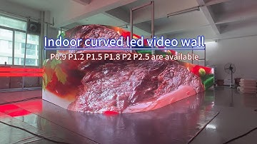 indoor curved led video wall,flexible led display with 320x160mm led panel#ledvdi #leddisplay