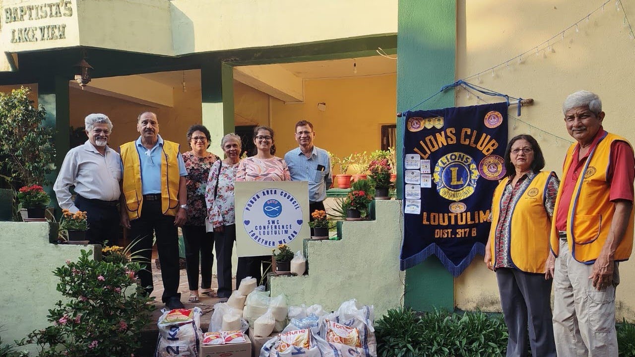 HUNGER SERVICE WEEK by Lions Club of Loutulim (distribution partner SSVP Loutulim 
