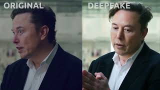 Deepfake Example. Original\/Deepfake Elon Musk.