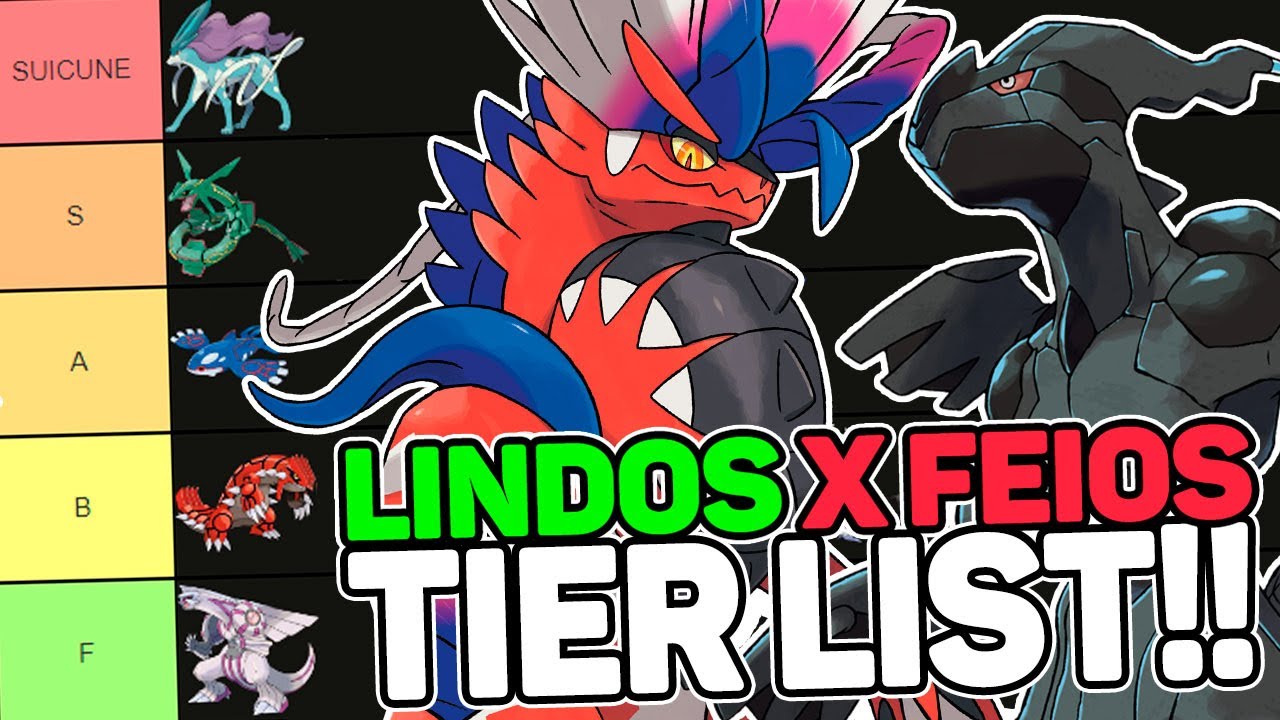 Pokémons Lendários Tier List 