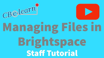 Managing Files in D2L