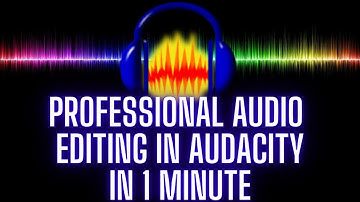 Professional Voice Editing Under 1 Minute || Audacity Tutorials||