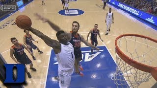 Dukes Zion Williamson Rocks The Rim With Thunderous Dunk