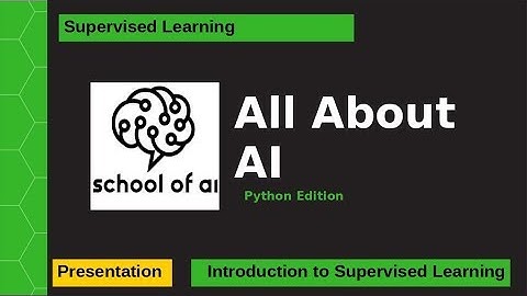 All About AI- Python Edition, Week 4, Lesson 1 Presentation: Introduction to Supervised Learning