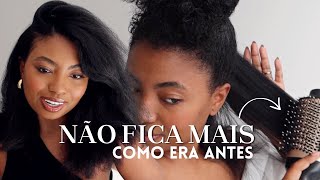 ALISANDO O CABELO COM ESCOVA SECADORA SERÁ QUE FICOU BOM? Camila Nunes