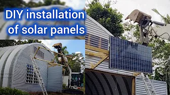 Quonset hut: DIY installation of Solar Panels
