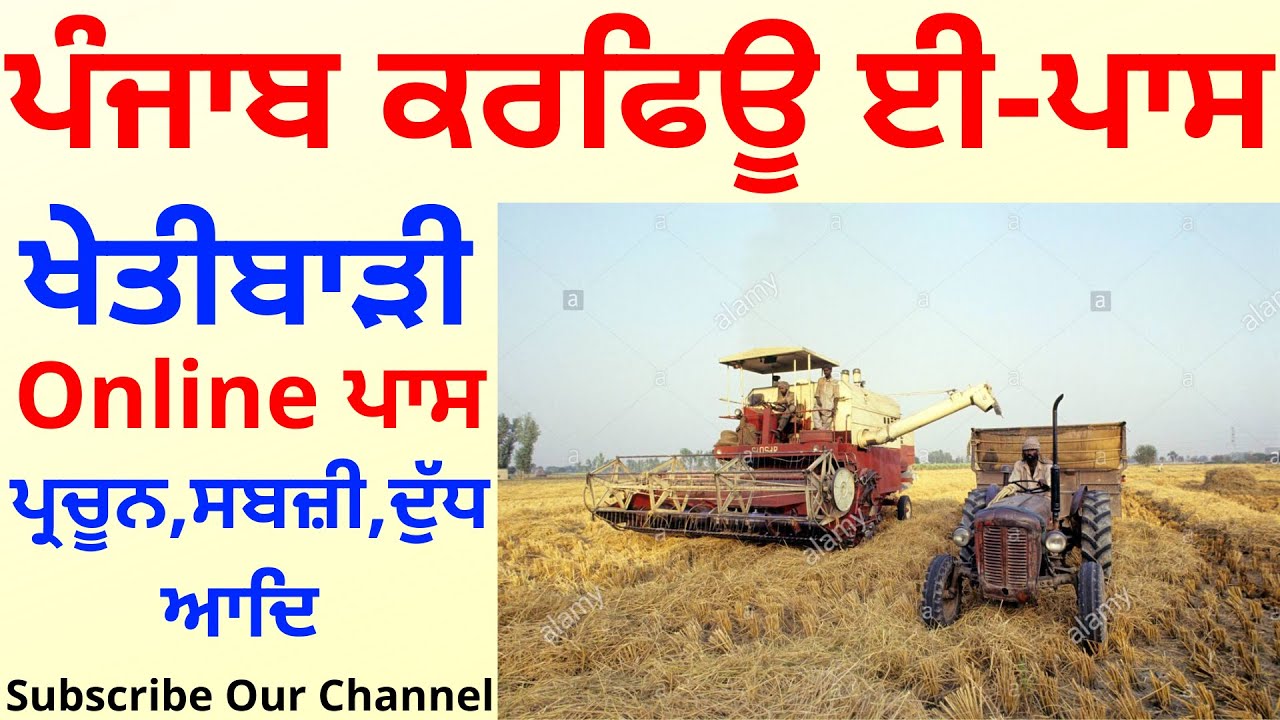 HOW TO MAKE PUNJAB CURFEW ePASS | PUNJAB AGRICULTURE ONLINE EPASS | PUNJAB CURFEW EPASS |CURFEW PASS