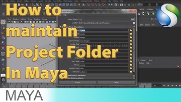 How to maintain Project Folder in Autodesk Maya