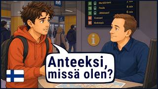 My Day Without A Phone – Real Finnish Conversation & Listening Practice for Beginners (subtitles) screenshot 2