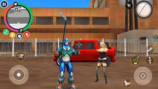 Rope Hero Fight Police Car With Big Villain | Rope Hero New Army Base Attack With Jet Airplane screenshot 5