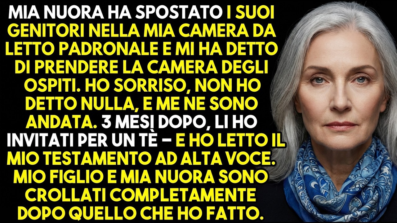 Mia nuora ha occupato la mia stanza e mi ha detto di andarmene. Dopo 3 mesi ha perso tutto.