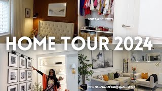 A LUXURIOUS FURNISHED HOME TOUR | HOW TO DECORATE \& ORGANISE SMALL SPACES