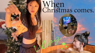 DAILY ME SERIES EP.38🎄When Christmas comes|Romand Event, Ngâm Thảo Mộc Dao Đỏ, Christmas decor🧤🪵