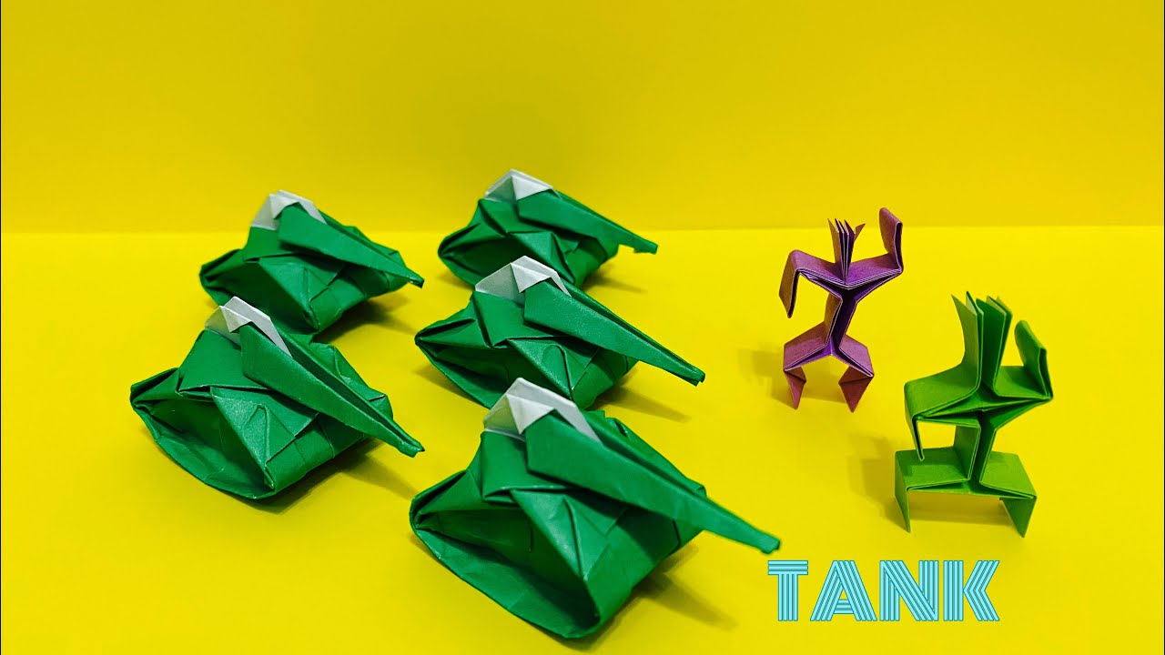 Origami Tank | Origami Easy 摺紙 坦克車