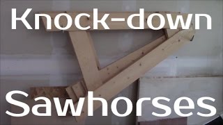 These sawhorses I built a couple years ago have been one of the best tools I have ever built for my shop. Since I only have a 2 car 