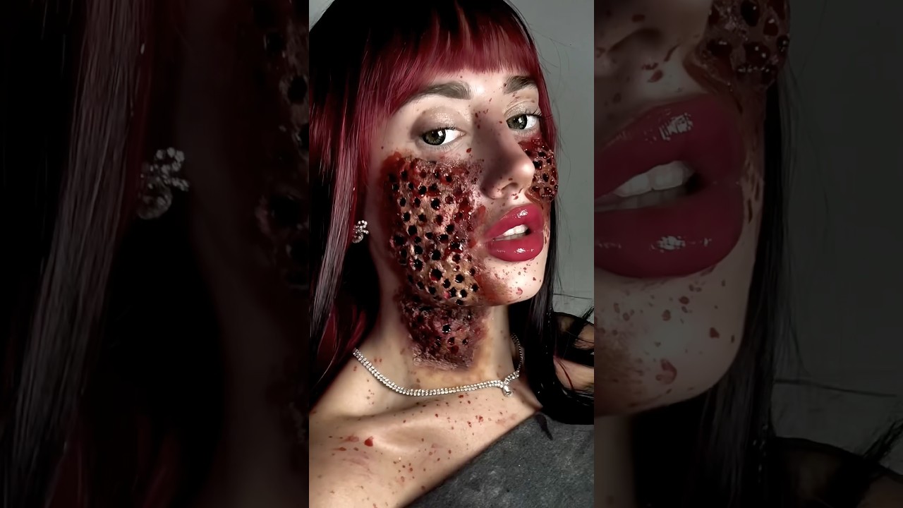 TRIPOFOBIA MAKEUP😣☠️