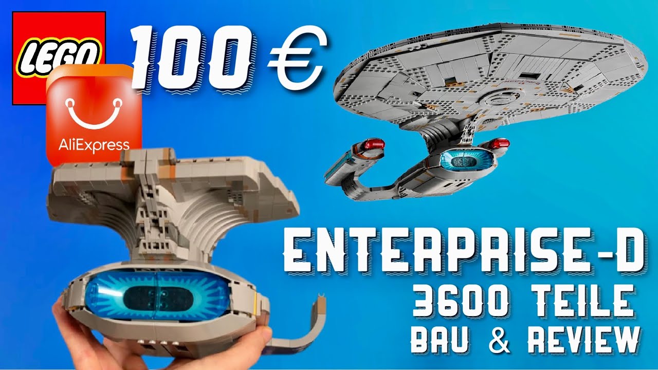 ENTERPRISE-D mit 3600 Teilen für nur 100 €  !! HOT oder Schrott ?? China  BAU & REVIEW Teil 1/2