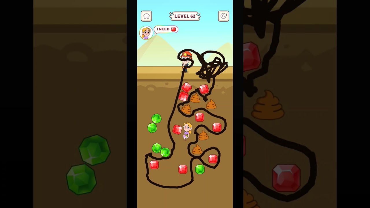 Pull the gold gameplay walkthrough level 62 
