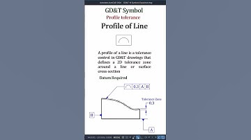 GD&T Symbol | 13_Profile of Line | Profile tolerance | AutoCAD #autocad #drawing #cad